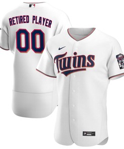 Minnesota Twins Home Pick-a-player Retired Roster Authentic Jersey - White Custom Jerseys Mlb