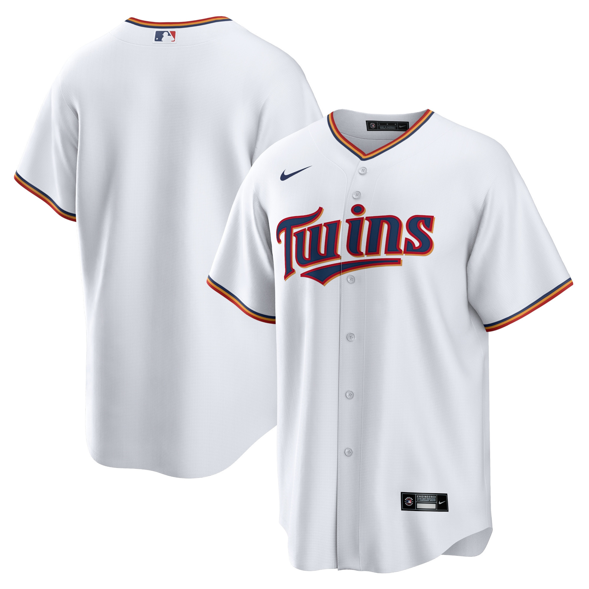 Minnesota Twins Home Replica Team Jersey - White Mlb