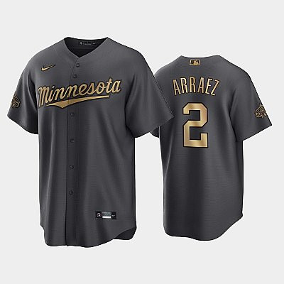 Minnesota Twins Luis Arraez 2 2022-23 All-Star Game AL Charcoal Jersey