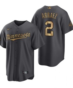 Minnesota Twins Luis Arraez Charcoal 2022-23 All-Star Game Jersey