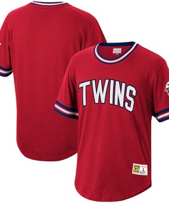 Minnesota Twins Mitchell & Ness Cooperstown Collection Wild Pitch Jersey T-shirt - Red Mlb