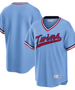 Minnesota Twins Road Cooperstown Collection Team Jersey - Light Blue Mlb