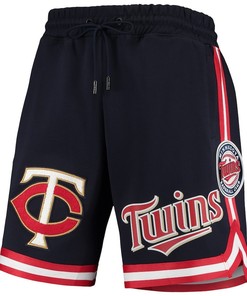 Minnesota Twins Team Logo Shorts - Navy, Men