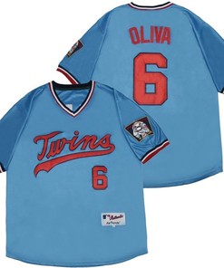 Minnesota Twins Tony Oliva #6 2020 Mlb Teal Blue Jersey