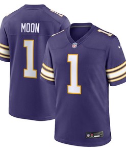 Minnesota Vikings #1 Warren Moon Classic Retired Player Game Jersey - Purple