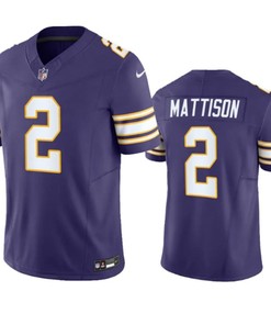 Minnesota Vikings #2 Alexander Mattison Purple 2023 Fuse Vapor Untouchable Jersey
