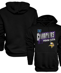 Minnesota Vikings 2022 NFC Conference Champions Kick Hoodie - Black
