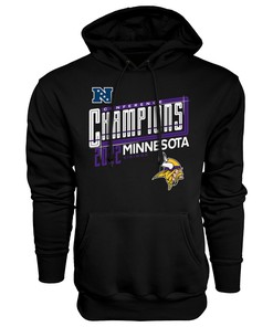 Minnesota Vikings 2022 NFC Conference Champions Kick Hoodie - Black