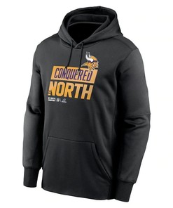 Minnesota Vikings 2022 NFC North Division Champions Locker Room Trophy Collection Pullover Hoodie - Black