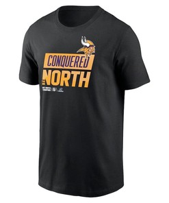 Minnesota Vikings 2022 NFC North Division Champions Locker Room Trophy Collection T-Shirt - Black