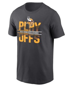 Minnesota Vikings 2022 NFL Playoffs Iconic T-Shirt - Anthracite