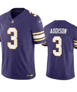 Minnesota Vikings #3 Jordan Addison Purple 2023 Fuse Vapor Untouchable Jersey