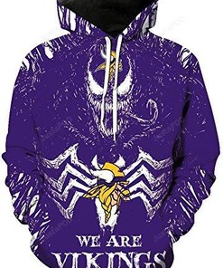 Minnesota Vikings 3D Hoodie Zip Hoodie 04