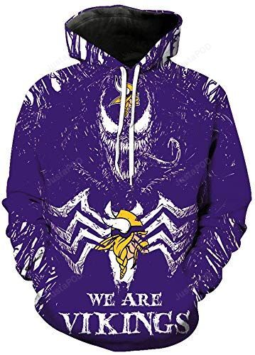 Minnesota Vikings 3D Hoodie Zip Hoodie 04
