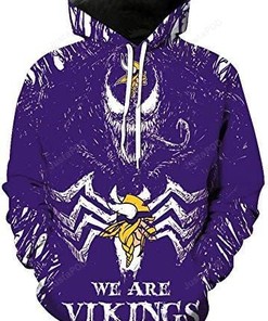 Minnesota Vikings 3D Hoodie Zip Hoodie 04