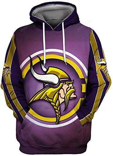 Minnesota Vikings 3D Hoodie Zip Hoodie 07