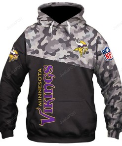 Minnesota Vikings 3D Hoodie Zip Hoodie 09