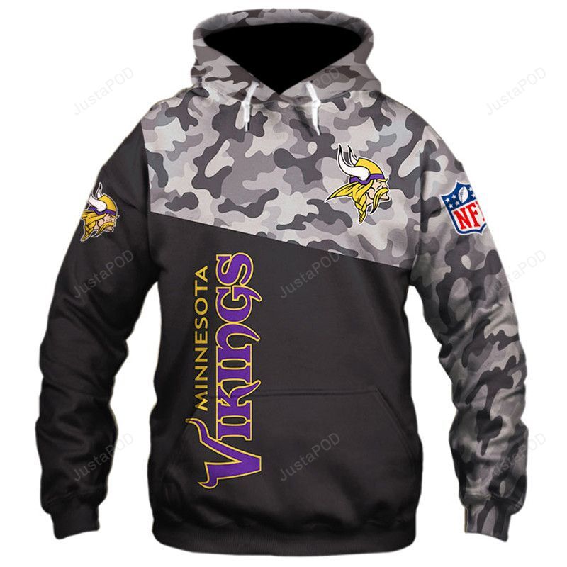 Minnesota Vikings 3D Hoodie Zip Hoodie 09