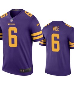 Minnesota Vikings #6 Matt Wile Purple Color Rush Legend Jersey - Men