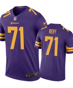 Minnesota Vikings #71 Riley Reiff Nike Color Rush Purple Jersey
