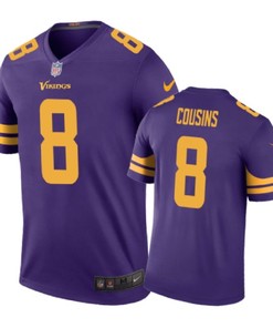 Minnesota Vikings #8 Kirk Cousins Nike Color Rush Purple Jersey