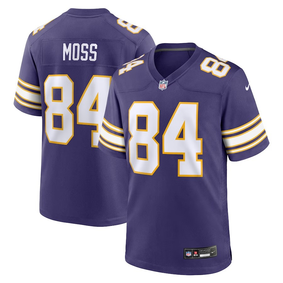 Minnesota Vikings #84 Randy Moss Classic Retired Player Game Jersey - Purple
