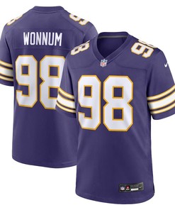 Minnesota Vikings #98 Dj Wonnum Classic Player Game Jersey - Purple
