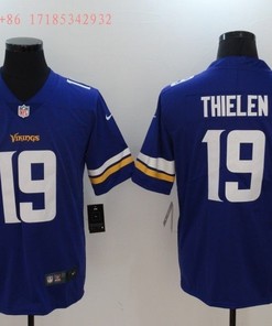 Minnesota Vikings Adam Thielen #19 Nfl 2020 Cobalt Blue Jersey Jersey