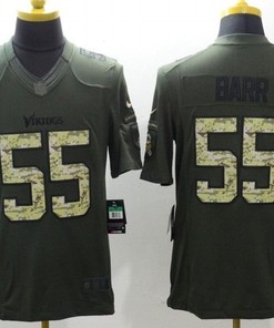 Minnesota Vikings Anthony Barr #55 Nfl 2020 Dark Grey Jersey
