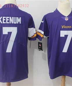 Minnesota Vikings Case Keenum #7 Nfl 2020 Purple Jersey Jersey