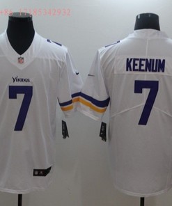 Minnesota Vikings Case Keenum #7 Nfl 2020 White Jersey Jersey