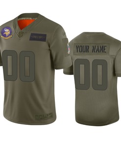Minnesota Vikings Custom Camo 2019 Salute To Service Limited Jersey