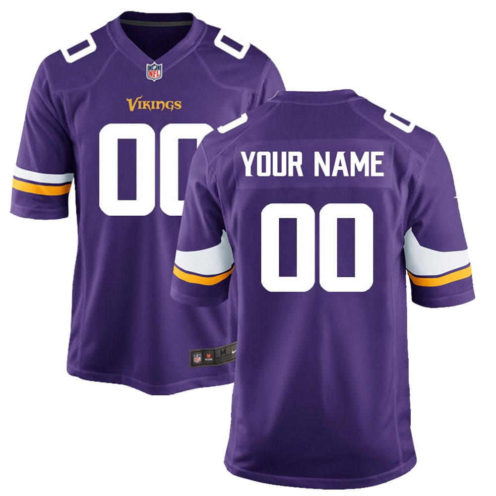 Minnesota Vikings Custom Game Jersey Custom Jerseys Nfl