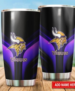Minnesota Vikings Custom Name Tumbler Gift for Fan