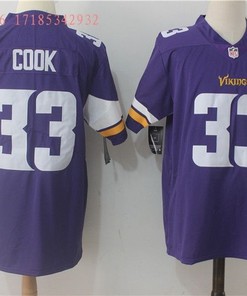 Minnesota Vikings Dalvin Cook #33 Nfl 2020 Navy Blue Jersey Jersey