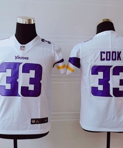 Minnesota Vikings Dalvin Cook #33 Nfl 2020 White Jersey