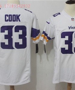 Minnesota Vikings Dalvin Cook #33 Nfl 2020 White Jersey Jersey