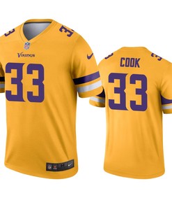 Minnesota Vikings Dalvin Cook Gold Inverted Legend Jersey
