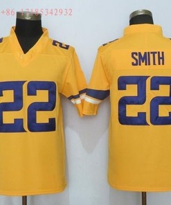 Minnesota Vikings Emmitt Smith #22 Nfl 2020 Gold Jersey Jersey
