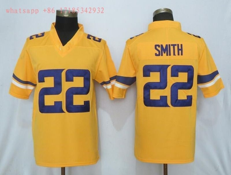 Minnesota Vikings Emmitt Smith #22 Nfl 2020 Gold Jersey Jersey