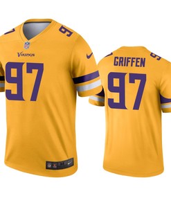 Minnesota Vikings Everson Griffen Gold Inverted Legend Jersey