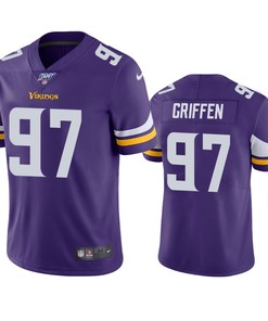 Minnesota Vikings Everson Griffen Purple 100th Season Vapor Limited Jersey