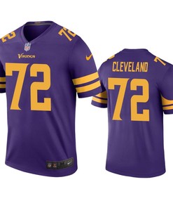 Minnesota Vikings Ezra Cleveland Purple Color Rush Legend Jersey