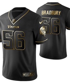 Minnesota Vikings Garrett Bradbury 56 2021 Nfl Golden Brandedition Black Jersey Gift For Vikings Fans