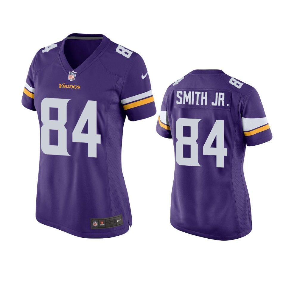 Minnesota Vikings Irv Smith Jr. 2019 Nfl Draft Purple Game Womens Jersey