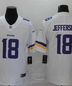 Minnesota Vikings Justin Jefferson #18 Nfl 2020 White Jersey