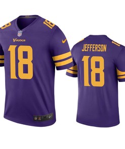 Minnesota Vikings Justin Jefferson Purple Color Rush Legend Jersey
