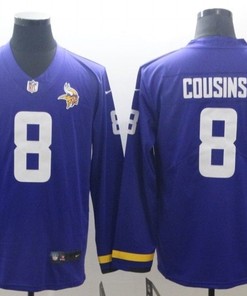 Minnesota Vikings Kirk Cousins #8 Nfl 2020 Dark Blue Jersey