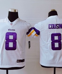 Minnesota Vikings Kirk Cousins #8 Nfl 2020 White Jersey