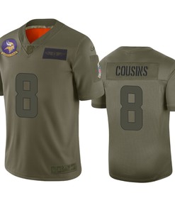 Minnesota Vikings Kirk Cousins Camo 2019 Salute To Service Limited Jersey